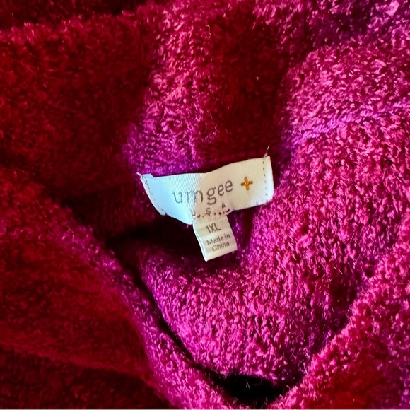 NWOT merlot nubbly weave tunic length sweater 1XL - Picture 8 of 11